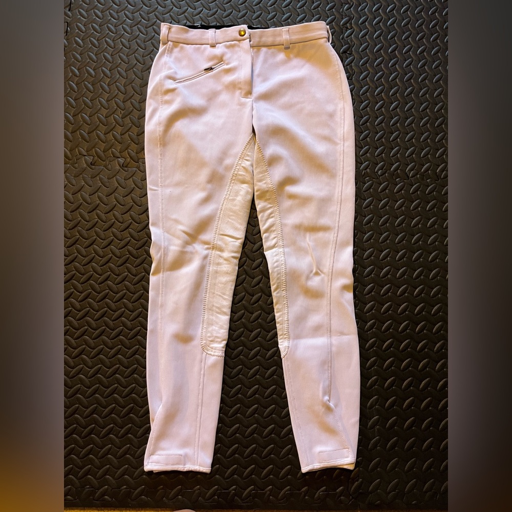 Tuff rider low rise, full seat breeches, size 28,  white